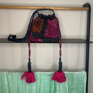 Like new Free People beaded shoulder bag